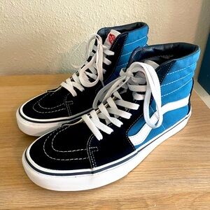 Vans high top sneakers Navy Blue Men’s 8.5/ women’s 10